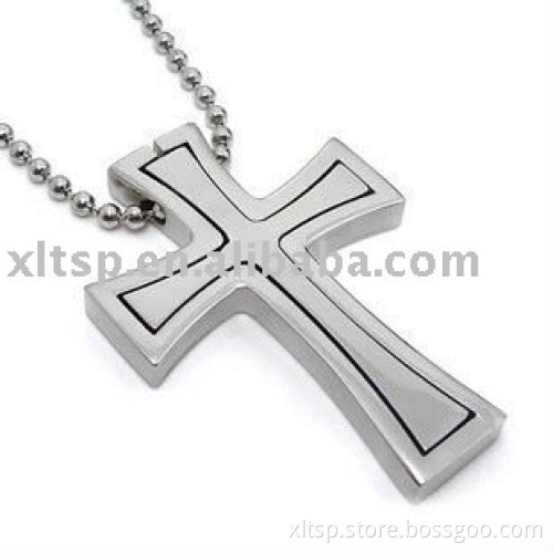 Wholesale Silver Jesus Titanium Stainless steel Grand Pendant Jewelry